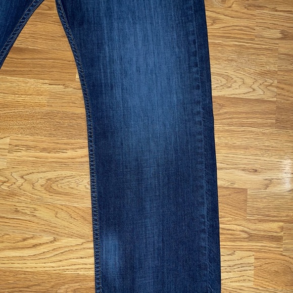 Levi’s 505 Regular Fit Straight Denim Jeans Mens Size 42x30 Dark Wash EUC - Picture 4 of 16